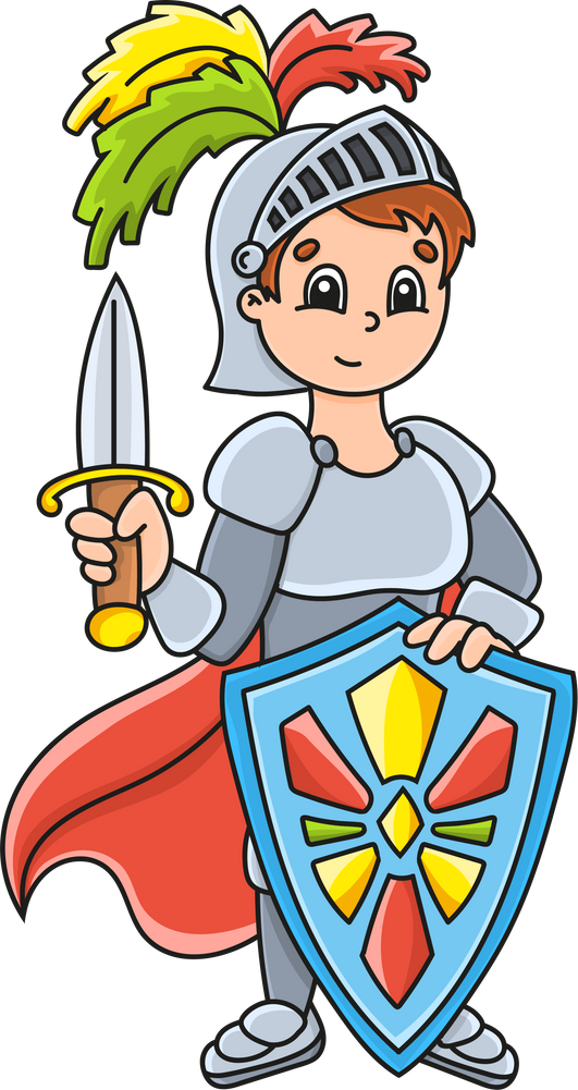 Young Knight Illustration